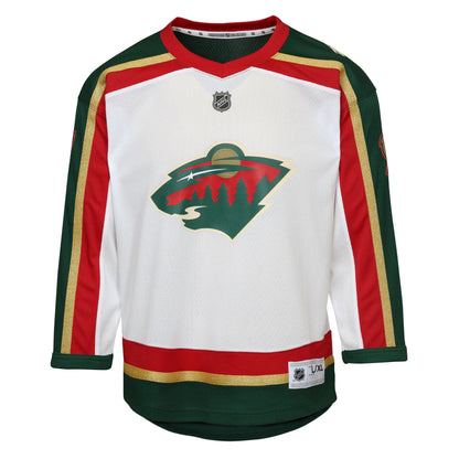 Youth Minnesota Wild Kirill Kaprizov White 25th Anniversary Replica Player Jersey