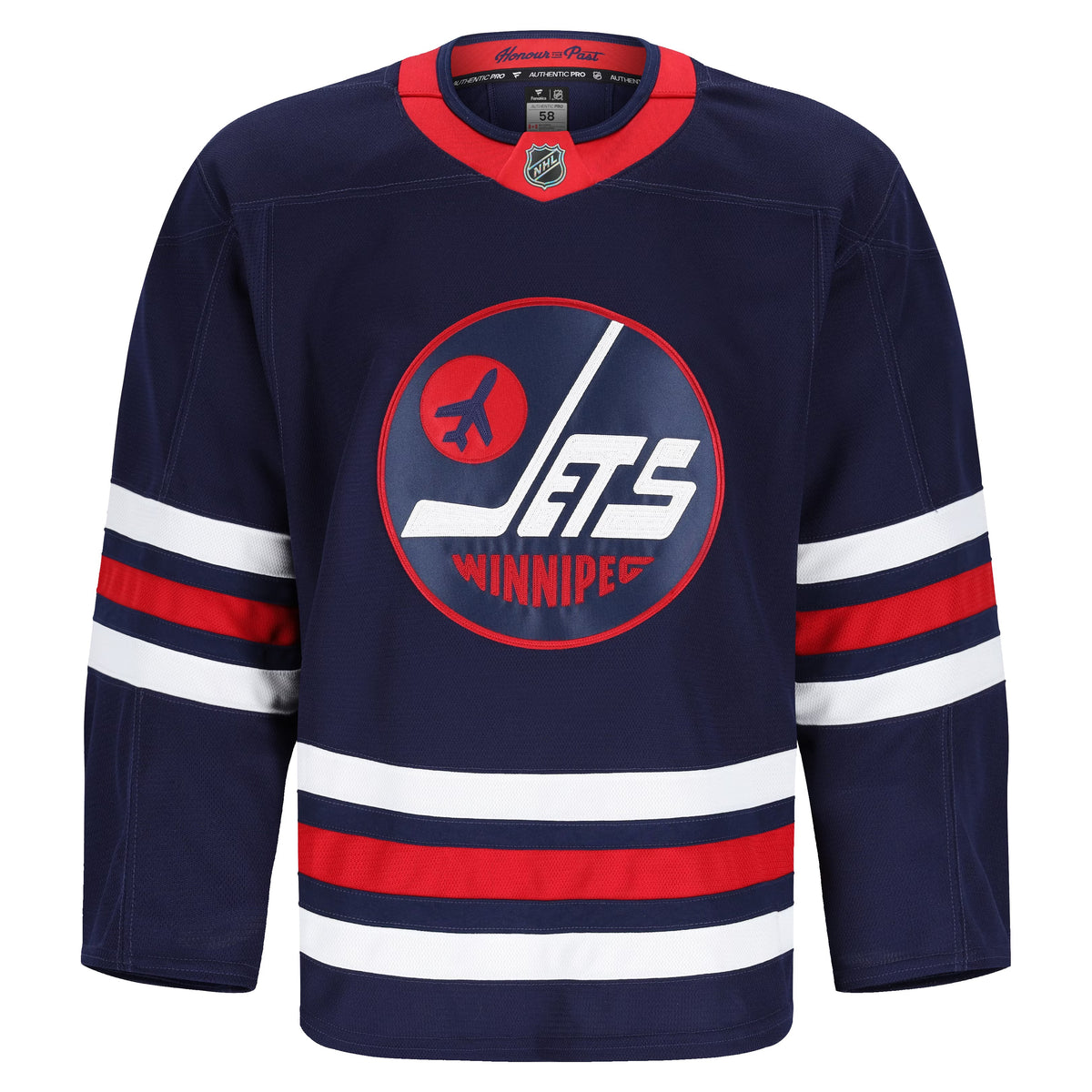 Men's Winnipeg Jets Fanatics Navy Alternate Authentic Pro Jersey
