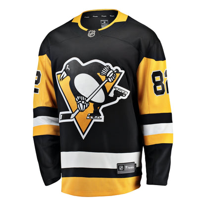 Men's Pittsburgh Penguins Caleb Jones Fanatics Black Home Breakaway Jersey