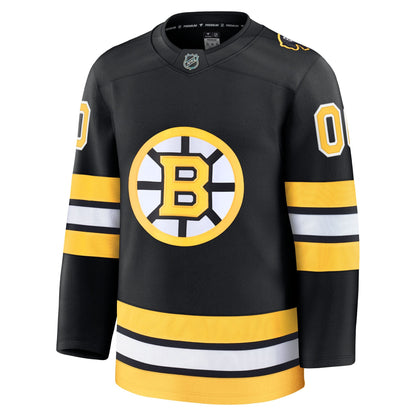 Men's Boston Bruins Fanatics Black Home Premium Custom Jersey
