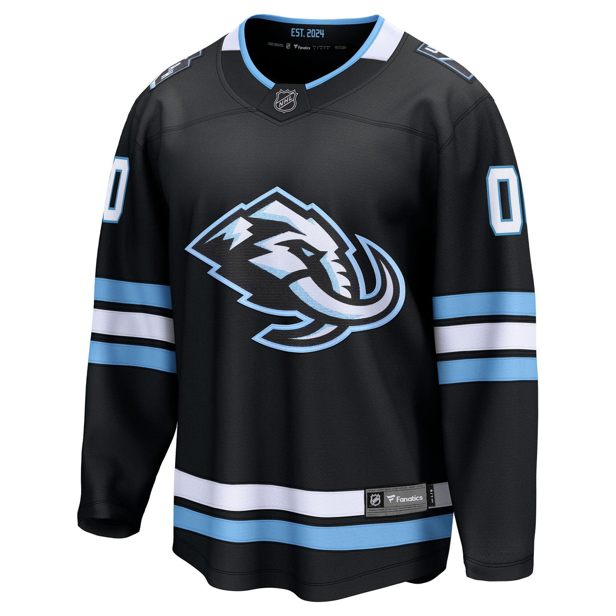 Men's Utah Mammoth Fanatics Black Home Breakaway Custom Jersey
