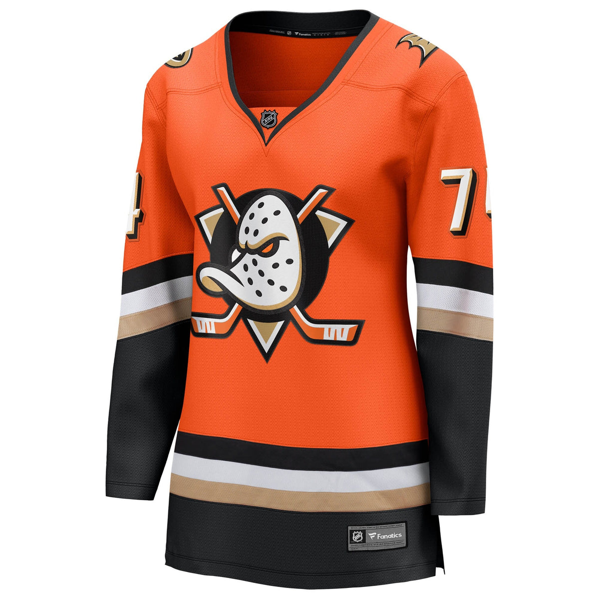 Women's Anaheim Ducks John Carlson Fanatics Orange Home Breakaway Jersey
