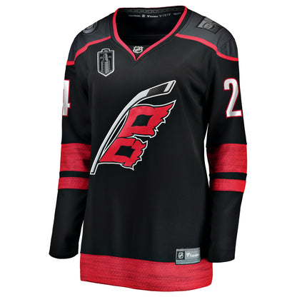 Women's Carolina Hurricanes Seth Jarvis Fanatics Black 2026 Stanley Cup Final Home Breakaway Jersey
