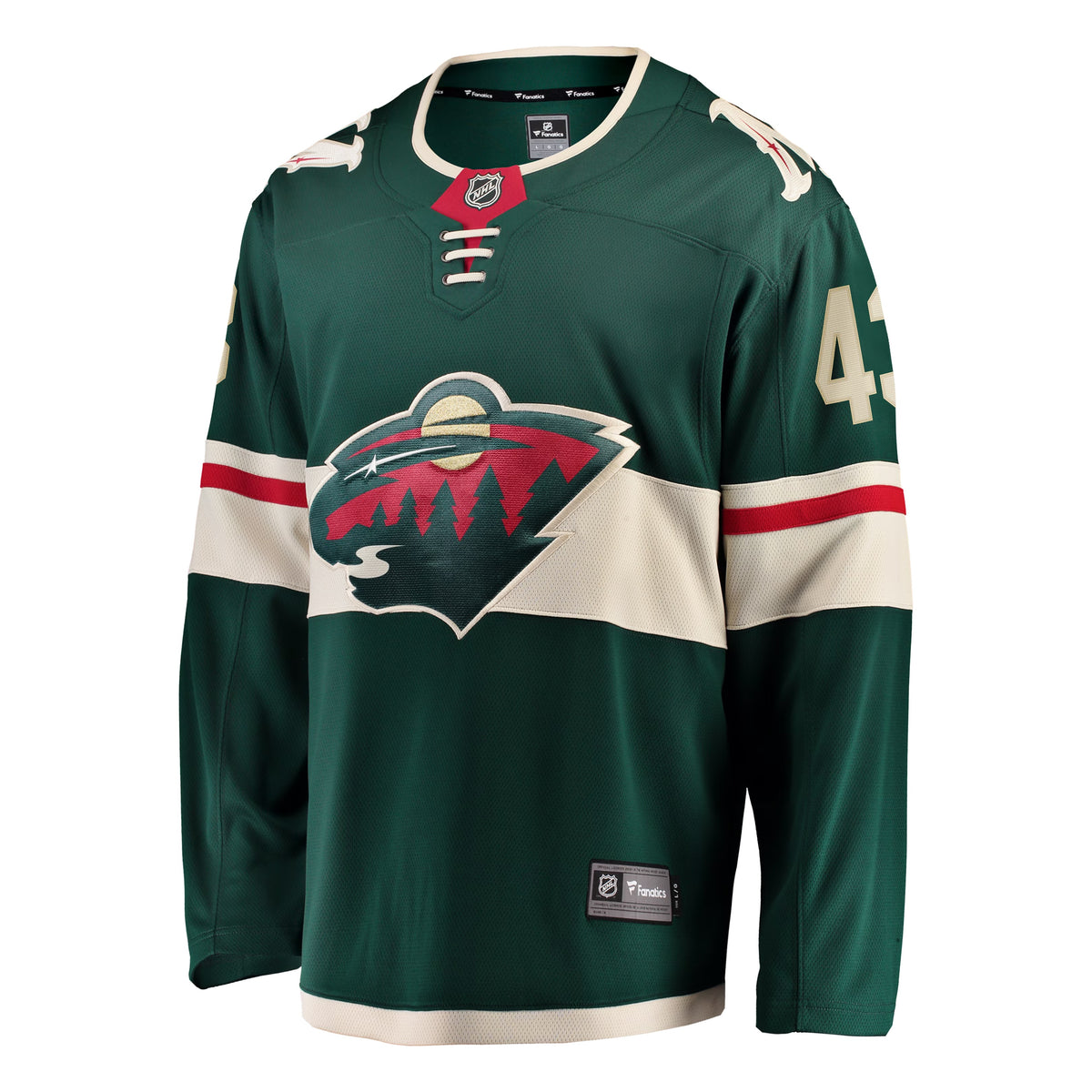 Men's Minnesota Wild Quinn Hughes Fanatics Green Home Breakaway Jersey