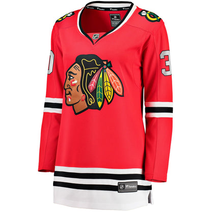 Women's Chicago Blackhawks Spencer Knight Fanatics Red Home Breakaway Player Jersey