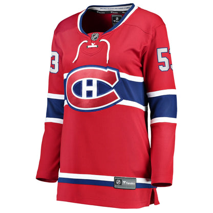 Women's Montreal Canadiens Noah Dobson Fanatics Red Home Breakaway Jersey