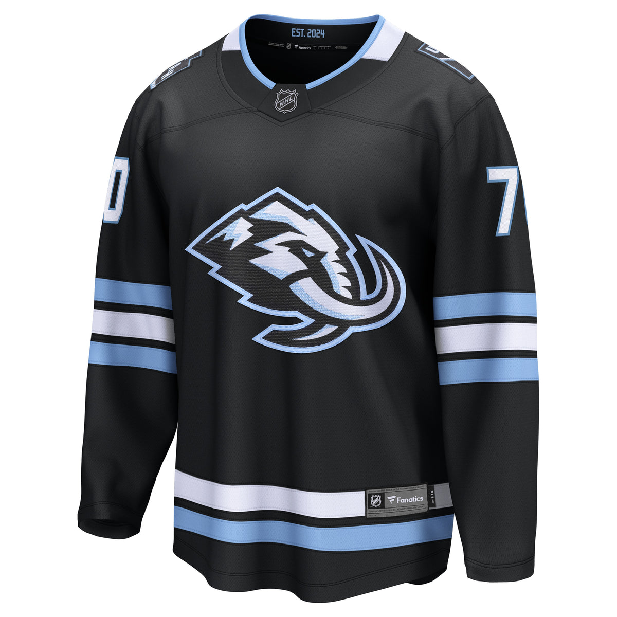 Men's Utah Mammoth Karel Vejmelka Fanatics Black Home Breakaway Jersey