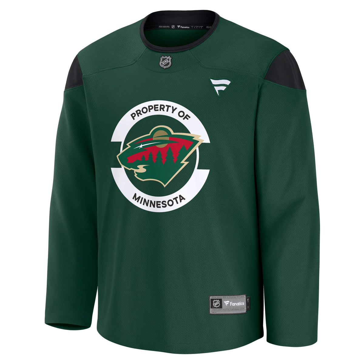 Men's Minnesota Wild Fanatics Green Practice Jersey