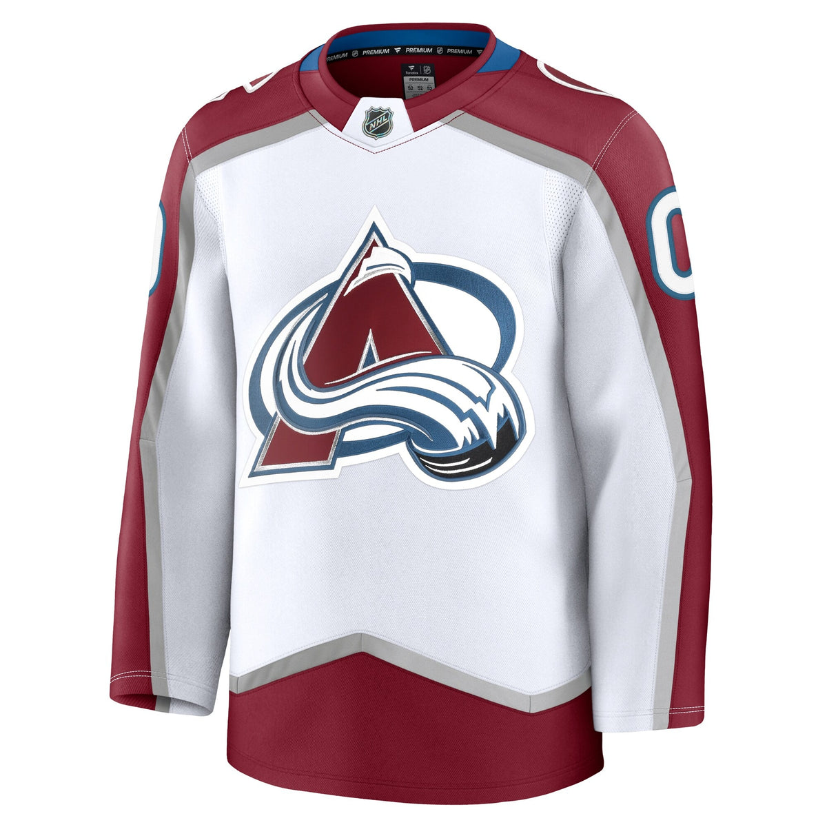 Men's Colorado Avalanche Fanatics White Away Premium Custom Jersey