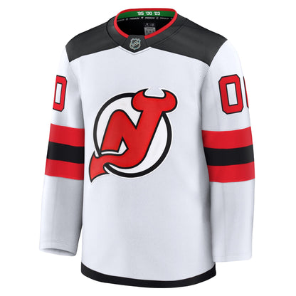 Men's New Jersey Devils Fanatics White Away Premium Custom Jersey