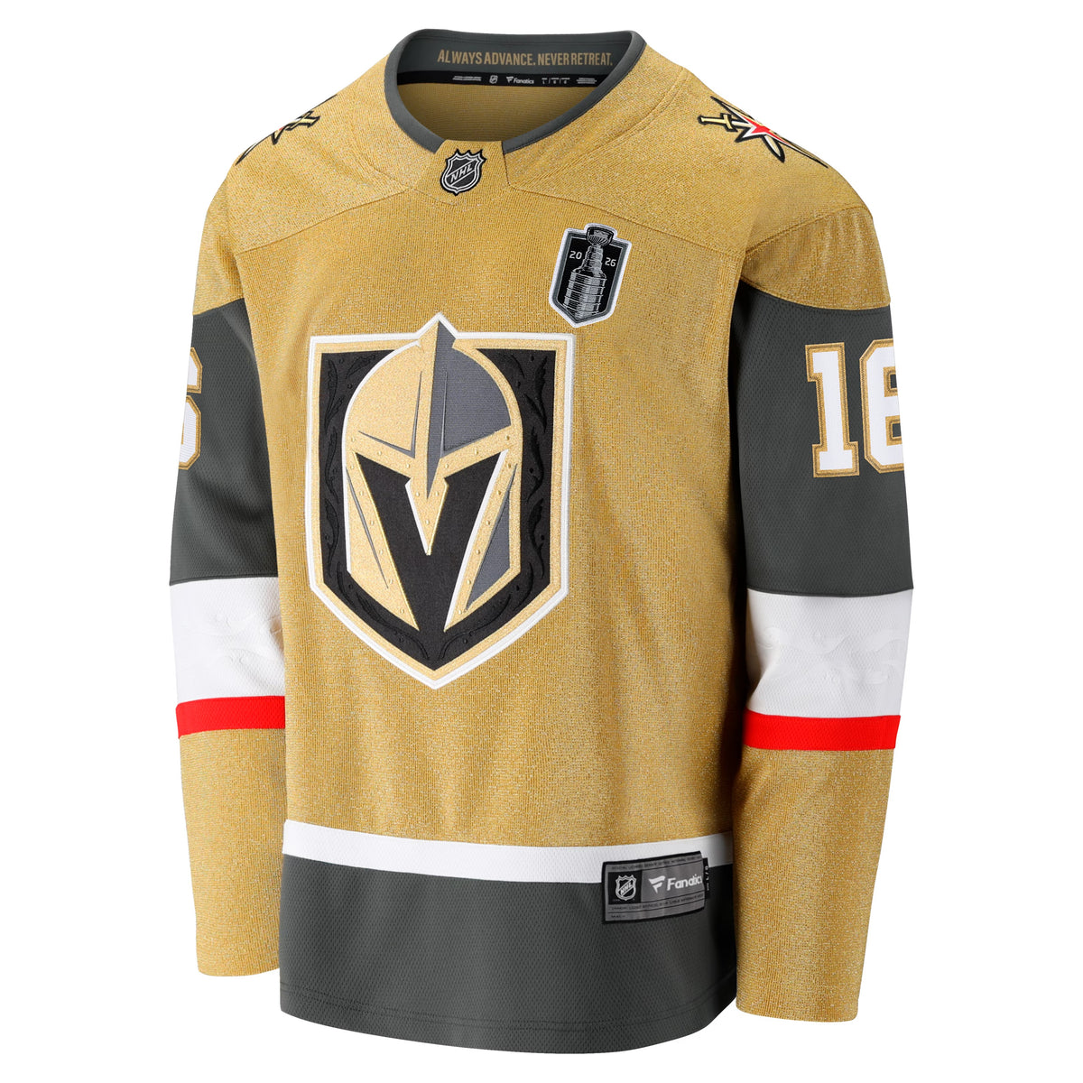 Men's Vegas Golden Knights Pavel Dorofeyev Fanatics Gold 2026 Stanley Cup Final Breakaway Jersey