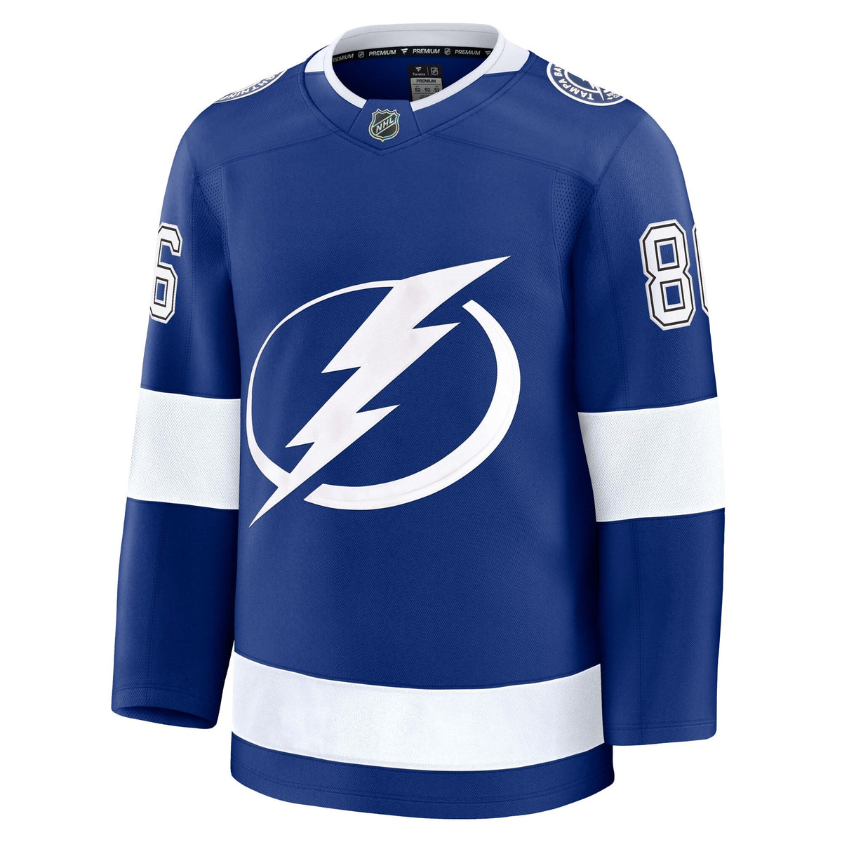 Men's Tampa Bay Lightning Nikita Kucherov Fanatics Blue Home Premium Jersey