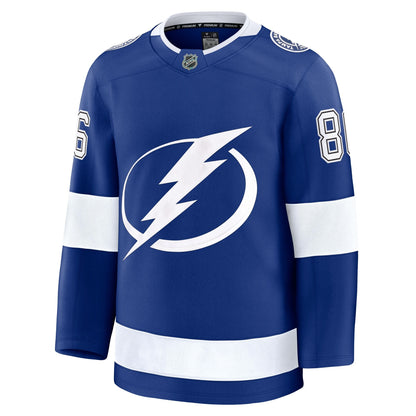 Men's Tampa Bay Lightning Nikita Kucherov Fanatics Blue Home Premium Jersey