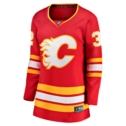 Women's Calgary Flames Dustin Wolf Fanatics Red Home Breakaway Jersey