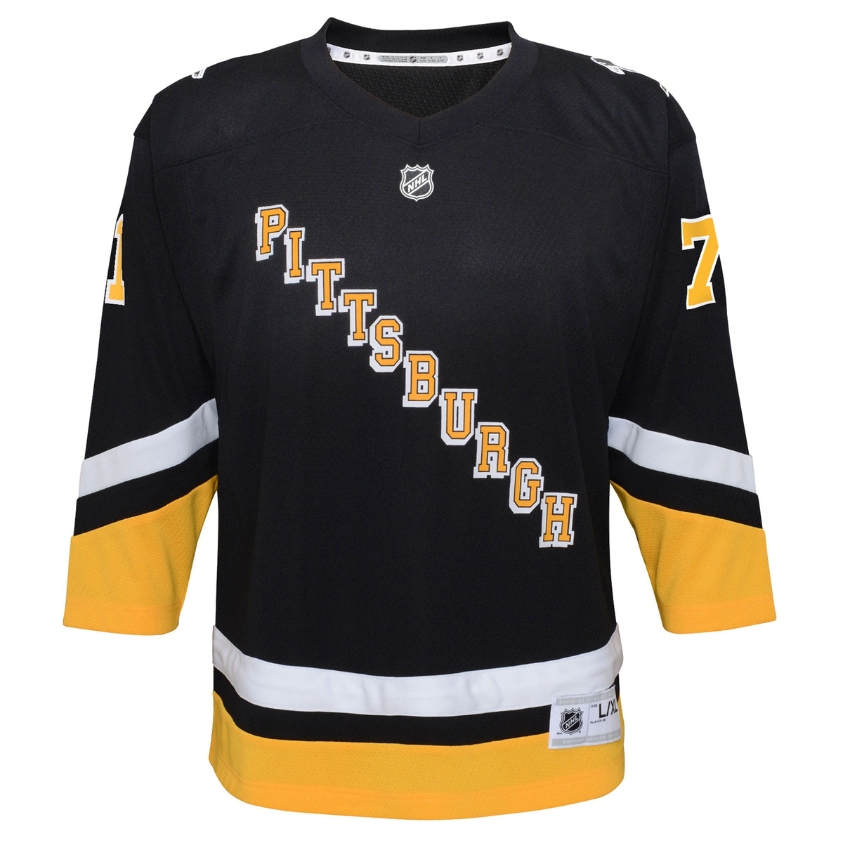 Youth Pittsburgh Penguins Evgeni Malkin Black 2021_22 Alternate Replica Player Jersey