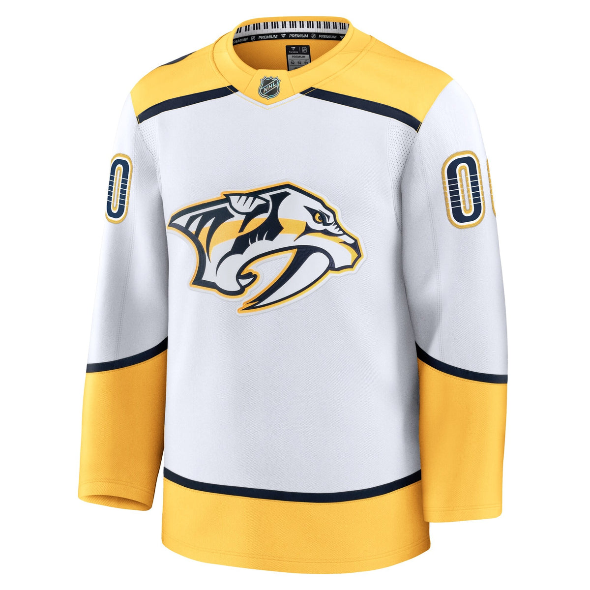 Men's Nashville Predators Fanatics White Away Premium Custom Jersey