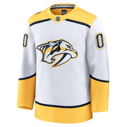Men's Nashville Predators Fanatics White Away Premium Custom Jersey