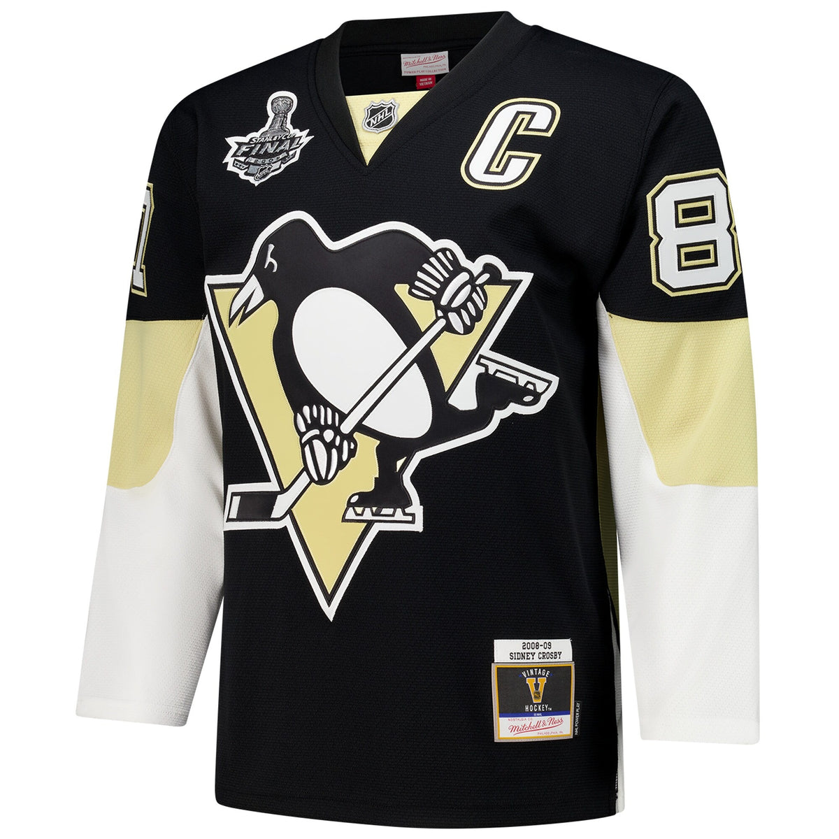 Men's Pittsburgh Penguins Sidney Crosby Black 2008-09 Power Play Jersey