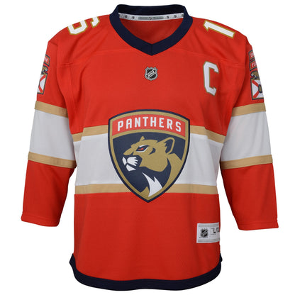 Youth Florida Panthers Aleksander Barkov Red Home Captain Replica Player Jersey