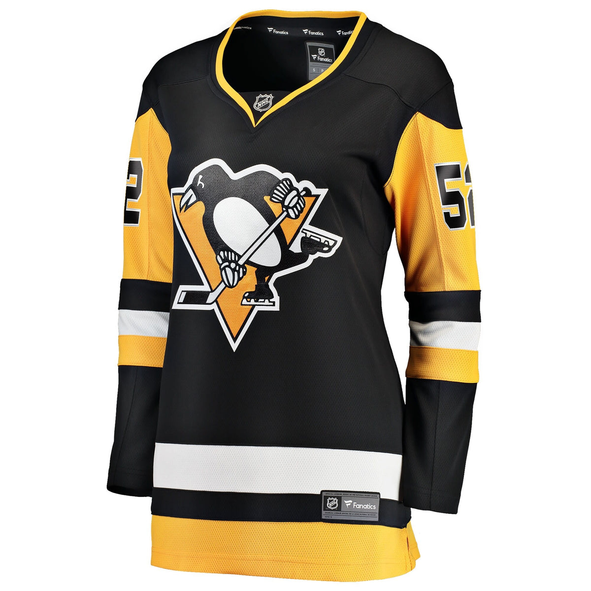 Women's Pittsburgh Penguins Philip Kemp Fanatics Black Home Breakaway Jersey
