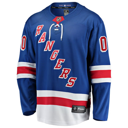 Men's New York Rangers Fanatics Blue Home Breakaway Custom Jersey