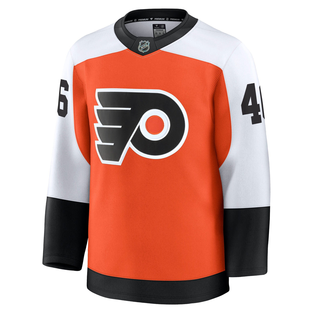 Men's Philadelphia Flyers Trevor Zegras Fanatics Orange Home Premium Jersey