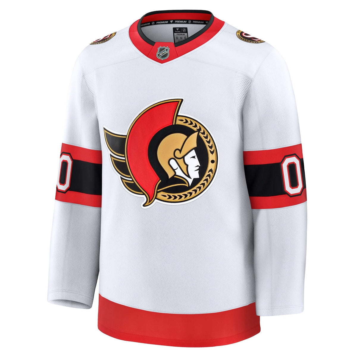 Men's Ottawa Senators Fanatics White Away Premium Custom Jersey