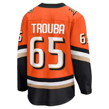 Men's Anaheim Ducks Jacob Trouba Fanatics Orange Home Breakaway Player Jersey