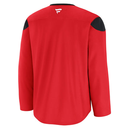Men's New Jersey Devils Fanatics Red Practice Jersey