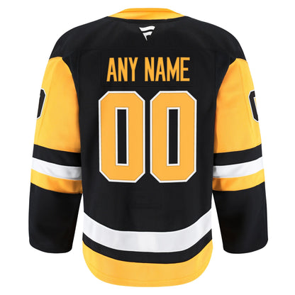 Men's Pittsburgh Penguins Fanatics Black Home Authentic Pro Custom Jersey