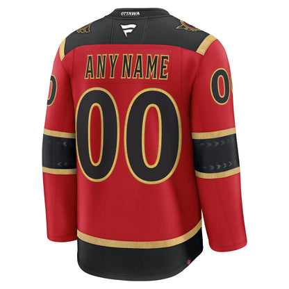 Men's Ottawa Senators Fanatics Red Alternate Custom Premium Jersey