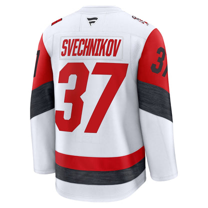 Men's Carolina Hurricanes Andrei Svechnikov Fanatics White Away Premium Jersey