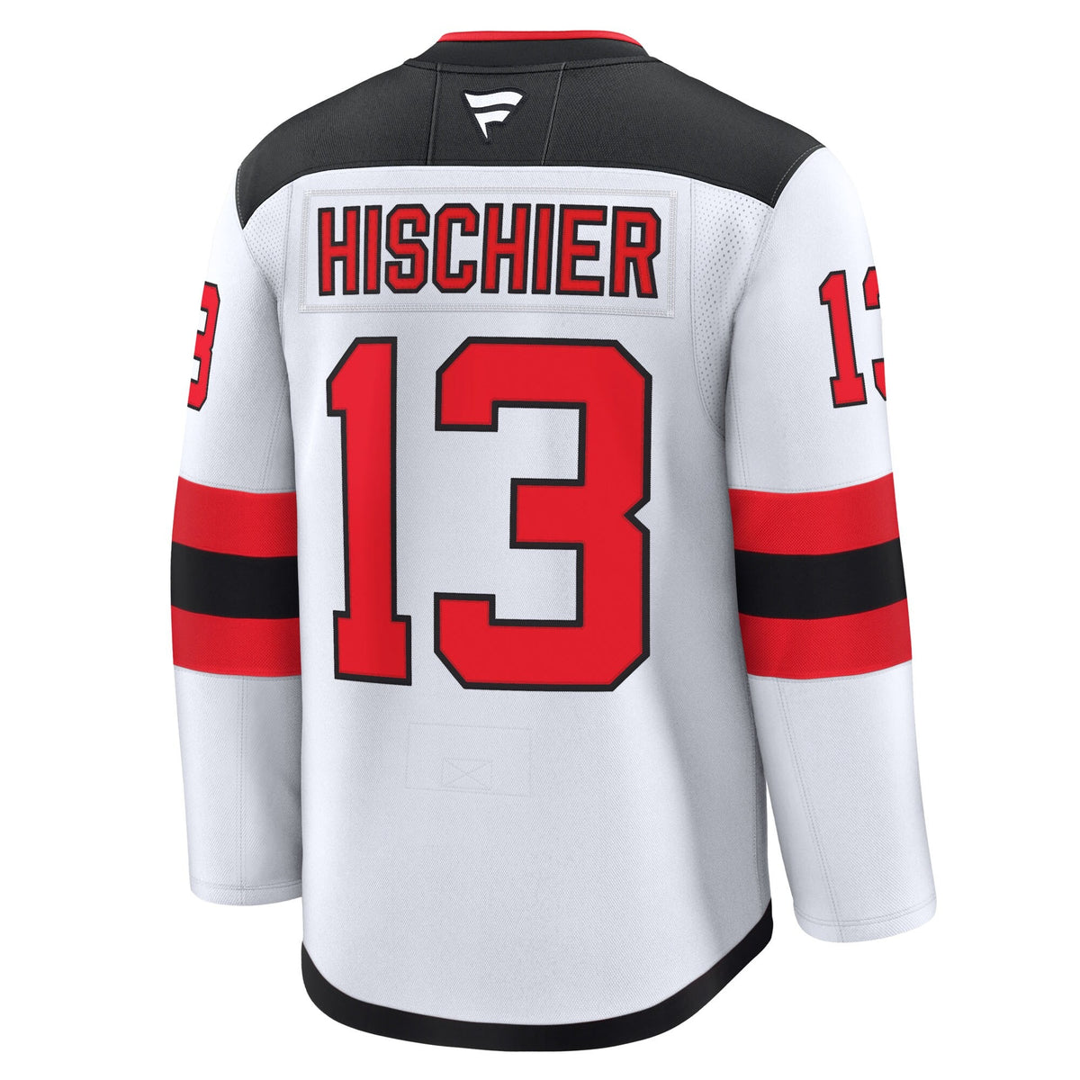Men's New Jersey Devils Nico Hischier Fanatics White Away Premium Jersey