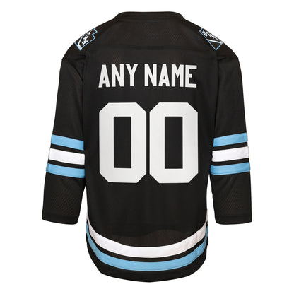 Youth Utah Mammoth Black Home Replica Custom Jersey