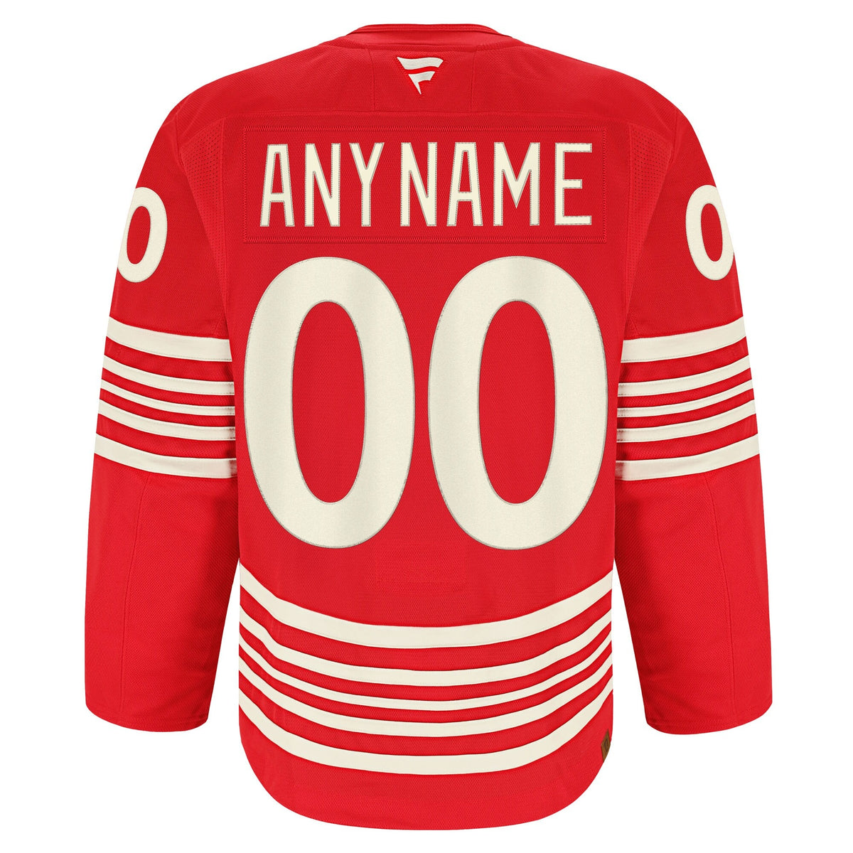 Men's Detroit Red Wings Fanatics Red Anniversary Authentic Pro Custom Jersey