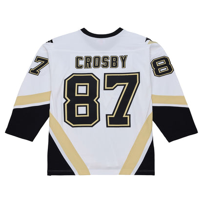 Men's Pittsburgh Penguins Sidney Crosby Mitchell & Ness White 2005 Power Play Jersey