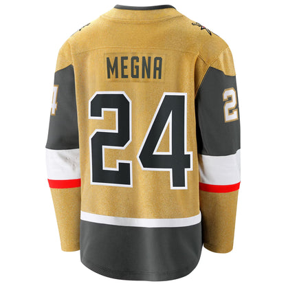 Men's Vegas Golden Knights Jaycob Megna Fanatics Gold Home Breakaway Jersey