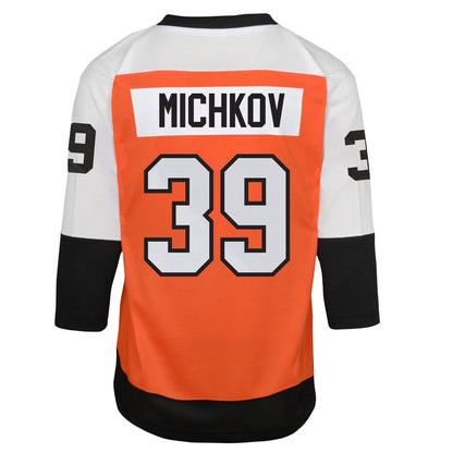Youth Philadelphia Flyers Matvei Michkov Orange Home Replica Player Jersey