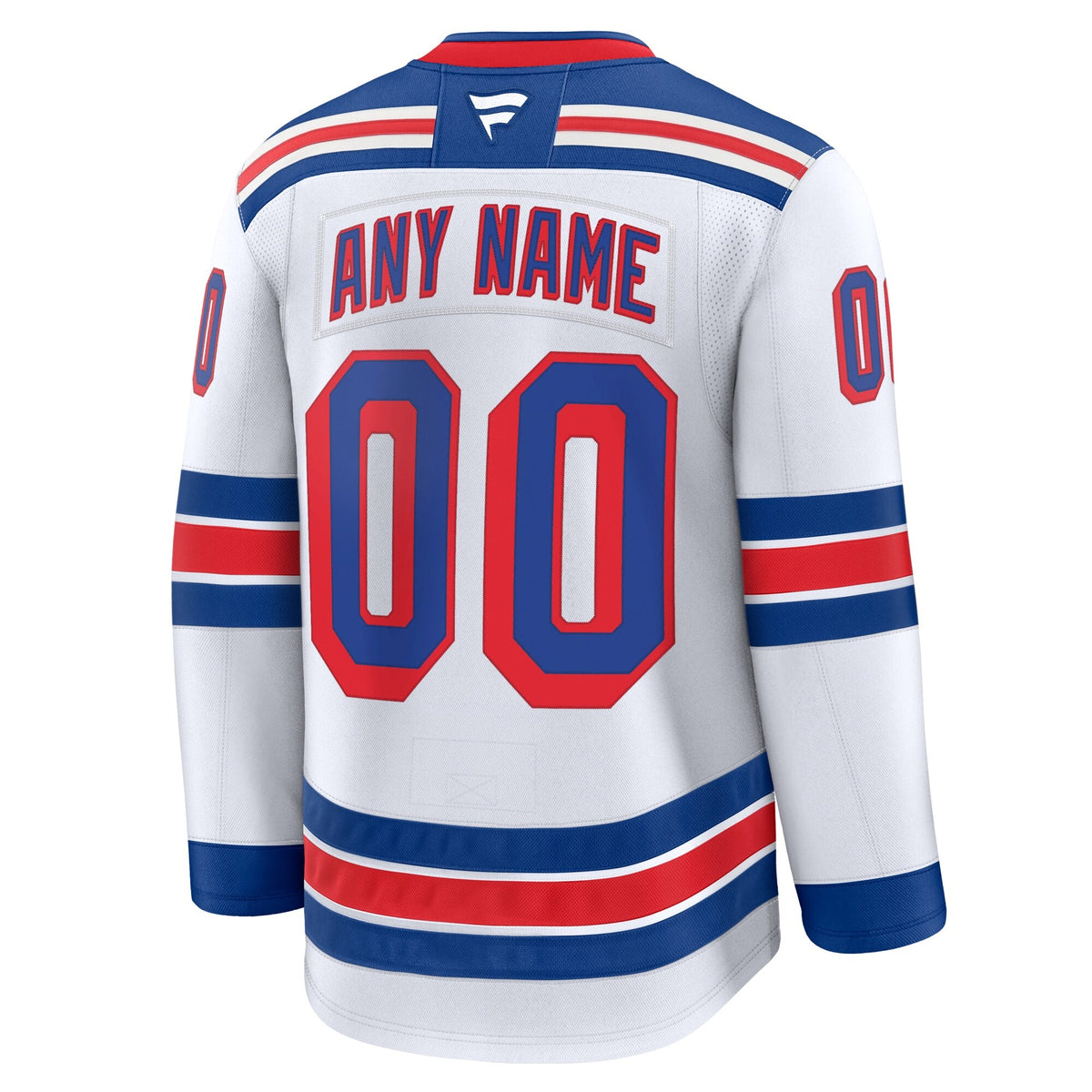 Men's New York Rangers Fanatics White Away Premium Custom Jersey