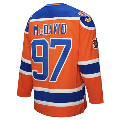 Men's Edmonton Oilers Connor McDavid Mitchell & Ness Orange Power Play Jersey