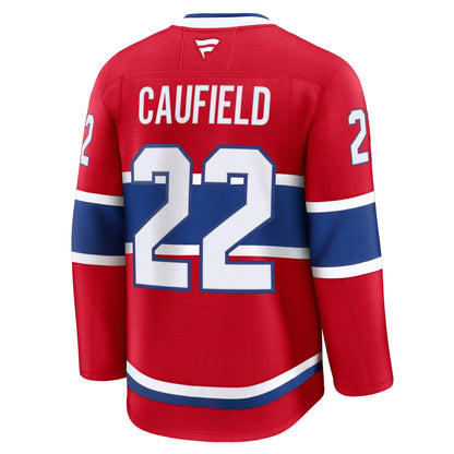Men's Montreal Canadiens Cole Caufield Fanatics Red Home Premium Jersey (2)