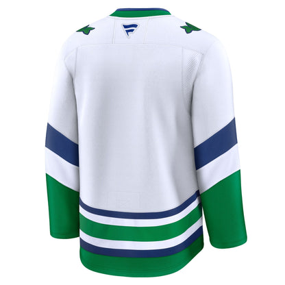 Men's Carolina Hurricanes Fanatics White Throwback Premium Jersey