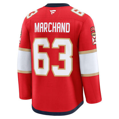 Men's Florida Panthers Brad Marchand Fanatics Red Home Premium Jersey