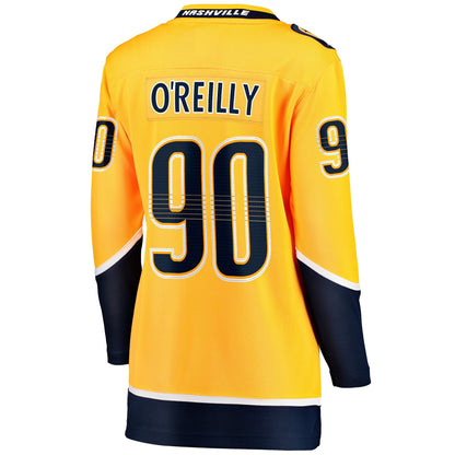 Women's Nashville Predators Ryan O&'Reilly Fanatics Gold Breakaway Jersey