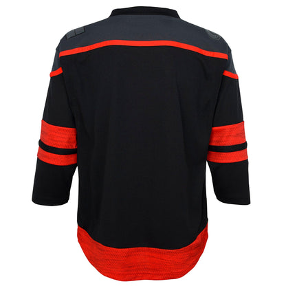 Youth Carolina Hurricanes Black Home Premier Jersey