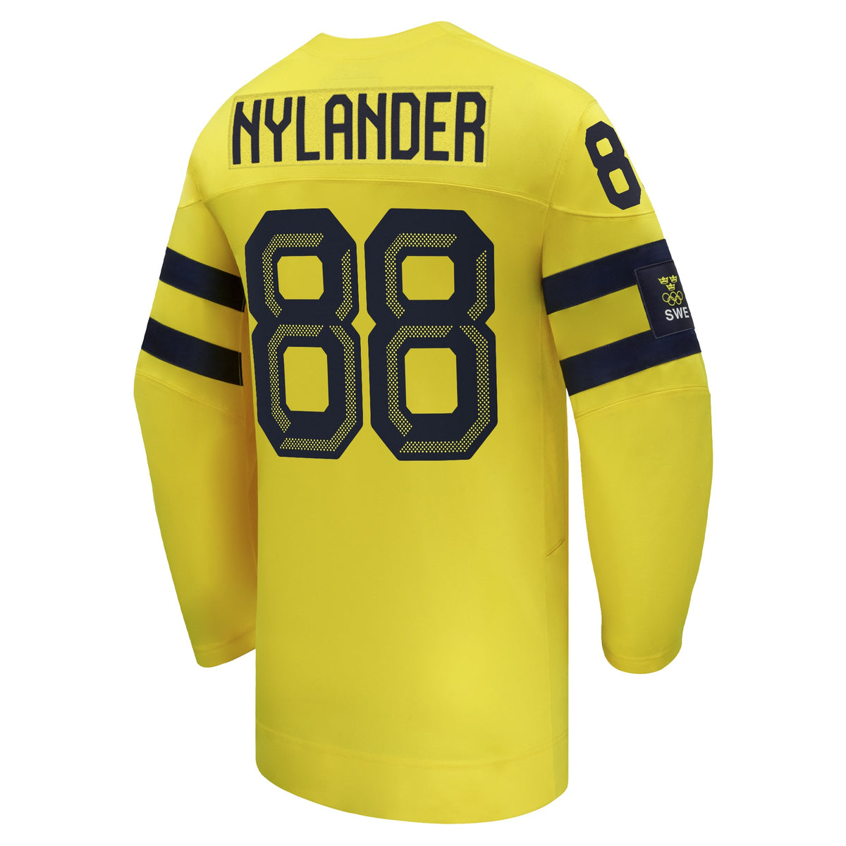 Men's Sweden Hockey William Nylander Nike Yellow 2026 Away Replica Jersey