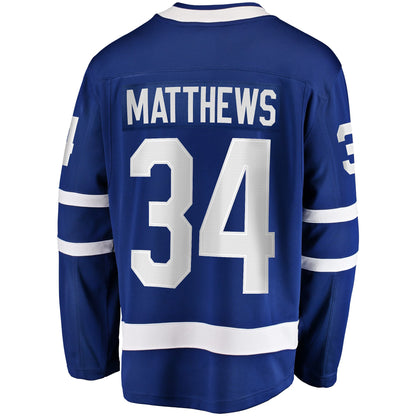Men's Toronto Maple Leafs Auston Matthews Fanatics Blue Home Breakaway Jersey