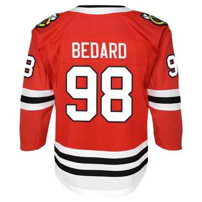 Youth Chicago Blackhawks Connor Bedard Red Home Premier Player Jersey