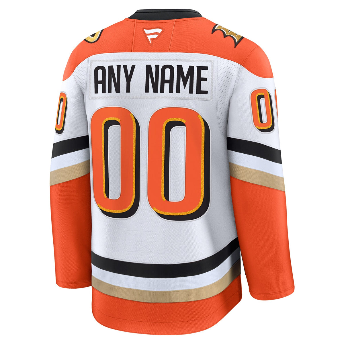 Men's Anaheim Ducks Fanatics White Away Premium Custom Jersey