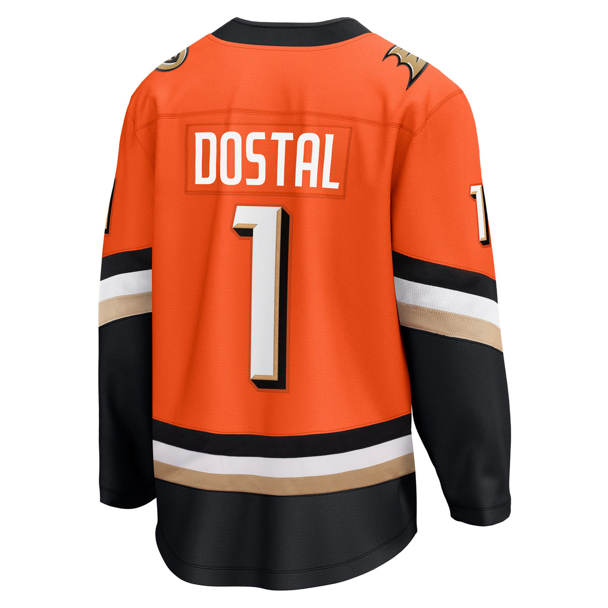 Men's Anaheim Ducks Lukas Dostal Fanatics Orange Home Breakaway Jersey